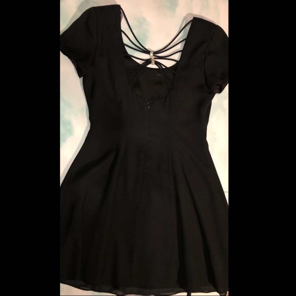 Black dress with back design